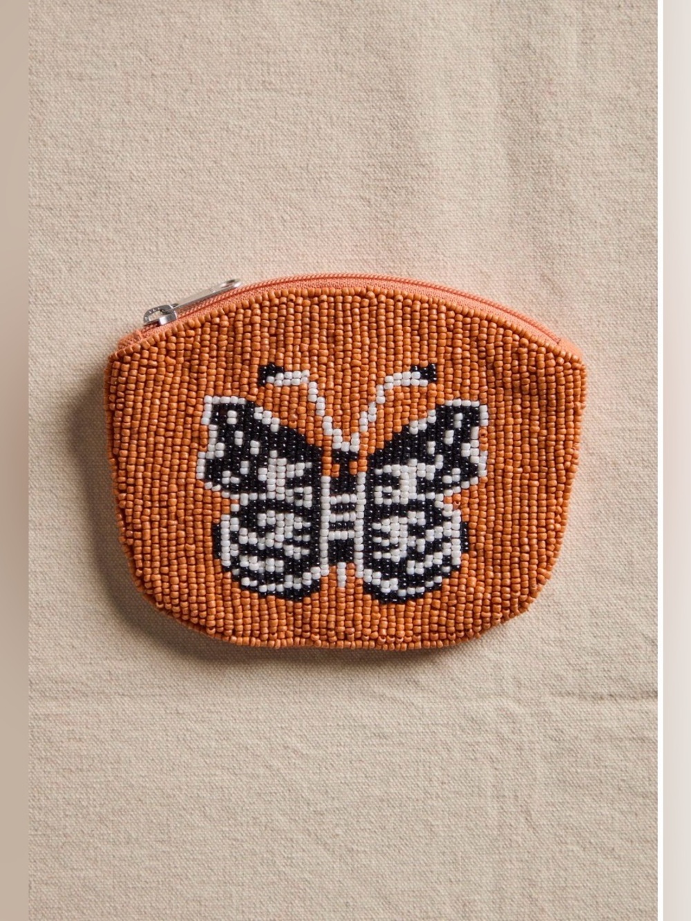 FREE PEOPLE Mariposa Beaded Wallet/Change Purse